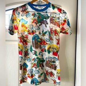 ***One Of A Kind—1975 Shazam!  Comic Strip T-Shirt / Captain Marvel DC Comics
